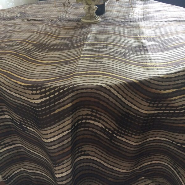 Modern Wave Jacquard Tablecloth for Banquet | TC-B022