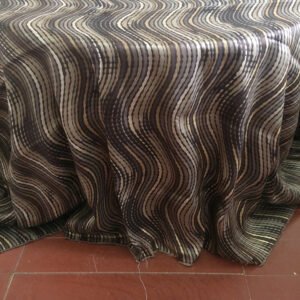 Modern Wave Jacquard Tablecloth for Banquet | TC-B022