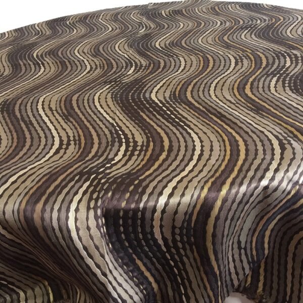 Modern Wave Jacquard Tablecloth for Banquet | TC-B022