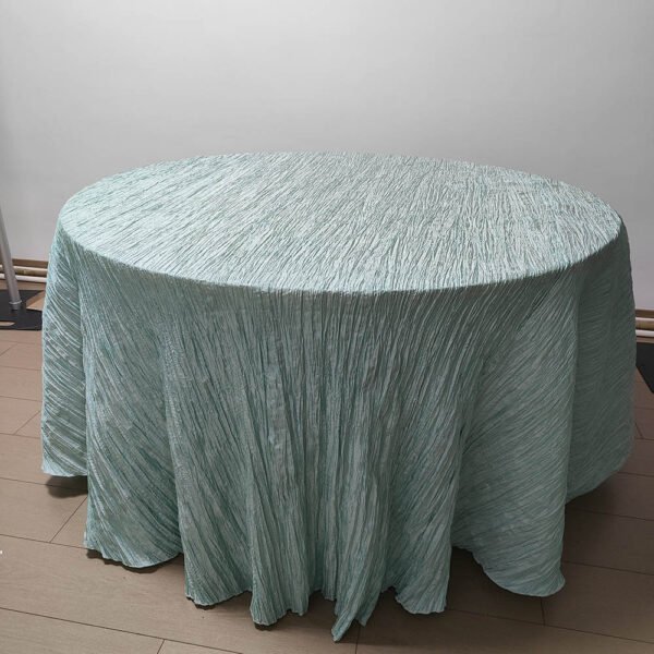 wedding taffeta tablecloth bulk order (9) Crinkle Taffeta Tablecloth