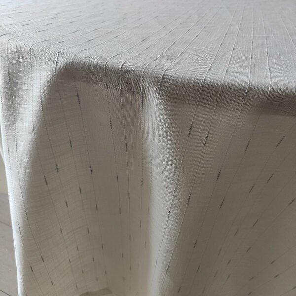 White Line Pattern Jacquard Tablecloth | TC-B110
