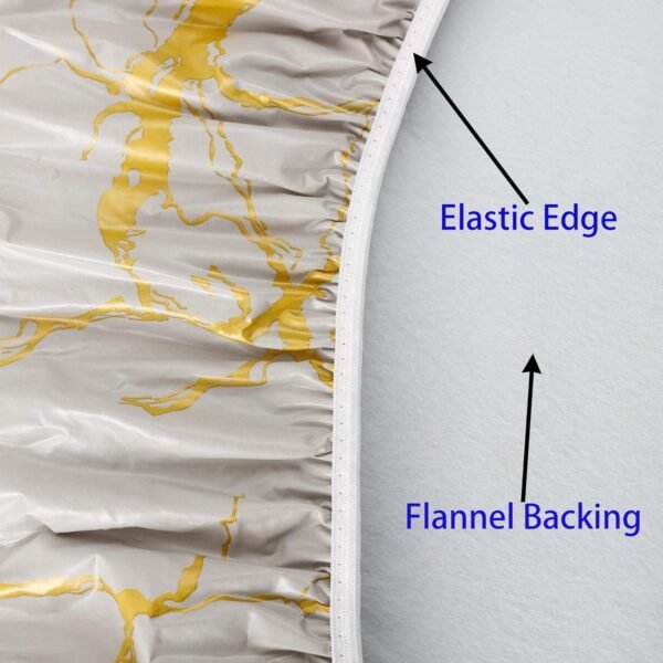 round tablecloth (1) Modern Printed Stretch Table Cover – Elastic Fitted Tablecloth for Trade Shows, Events & Commercial Use