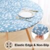 Elastic Printed Fitted Table Cover for Events – Stretch Spandex Tablecloth with Custom Patterns for Banquet & Wedding Use