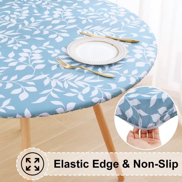 Elastic Printed Fitted Table Cover for Events – Stretch Spandex Tablecloth with Custom Patterns for Banquet & Wedding Use
