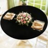 Elastic Printed Fitted Table Cover for Events – Stretch Spandex Tablecloth with Custom Patterns for Banquet & Wedding Use