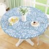 Elastic Printed Fitted Table Cover for Events – Stretch Spandex Tablecloth with Custom Patterns for Banquet & Wedding Use