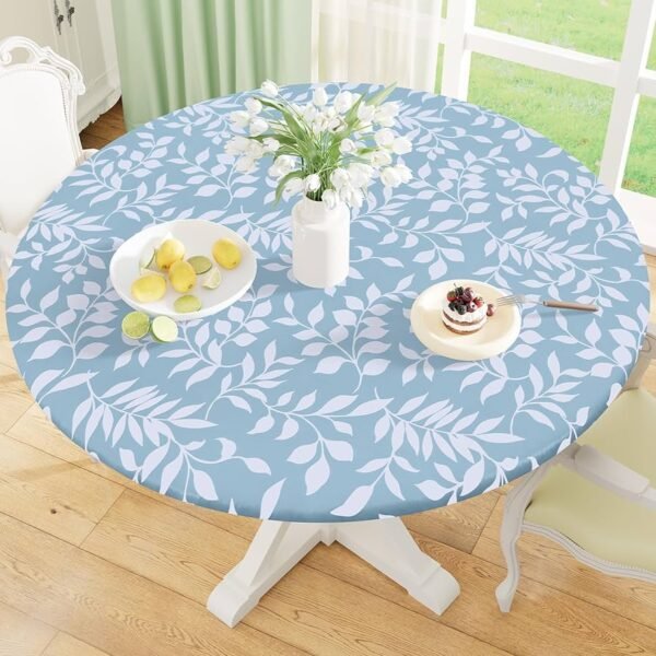Elastic Printed Fitted Table Cover for Events – Stretch Spandex Tablecloth with Custom Patterns for Banquet & Wedding Use