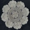 RED MAPLE Rose Embroidered Round Placemats Set of 4, Floral Lace Mesh Table Mats for Dining Table, Vase, Tea Cup, Coffee Table Decor, 15 Inch