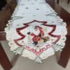 Christmas Candle Embroidered Table Runner