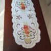 Christmas Candle Embroidered Table Runner