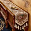 SKU_04_圣彼得-咖色【立体刺绣】 American Chenille Table Runner