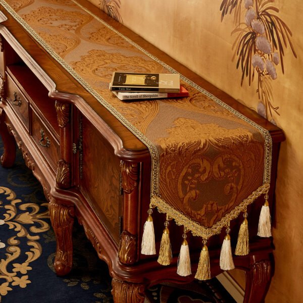 SKU_06_布鲁塞尔浮雕【立体浮雕刺绣】 American Chenille Table Runner
