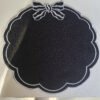Round Linen Embroidered Placemat