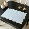 White Linen Embroidered Placemat
