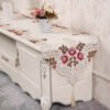 European Embroidered Cutwork Table Runner