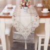 European Embroidered Cutwork Table Runner