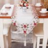 European Embroidered Cutwork Table Runner