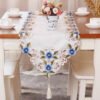 European Embroidered Cutwork Table Runner