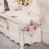 European Embroidered Cutwork Table Runner