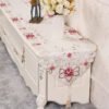 European Embroidered Cutwork Table Runner