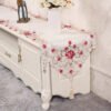 European Embroidered Cutwork Table Runner