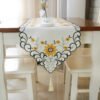 European Embroidered Cutwork Table Runner