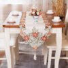 European Embroidered Cutwork Table Runner