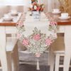 European Embroidered Cutwork Table Runner