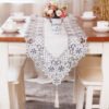 European Embroidered Cutwork Table Runner