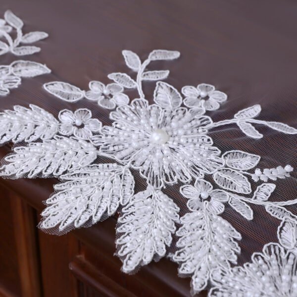European Beaded Lace Table Runner