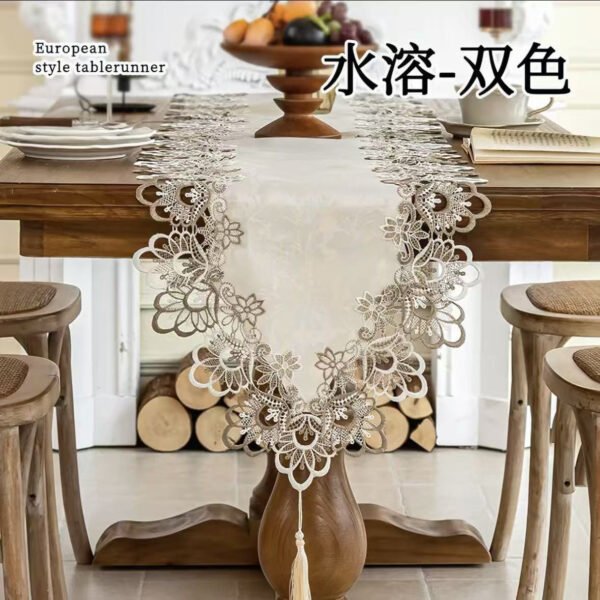 French Vintage Lace Table Runner