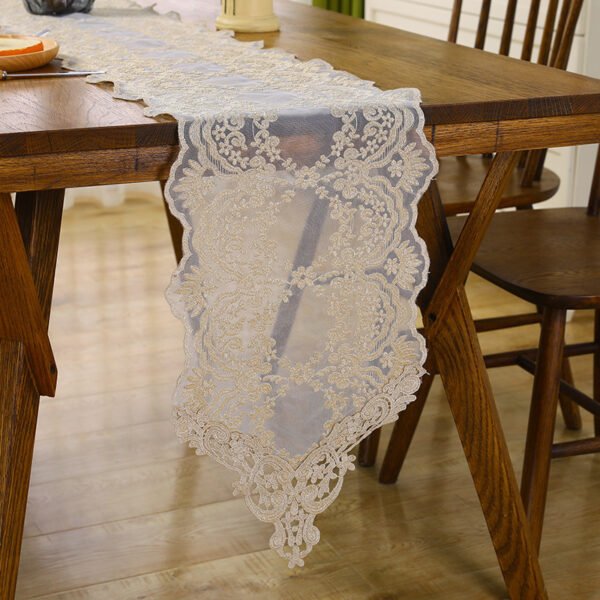table runner (1) Black Lace Table Runner
