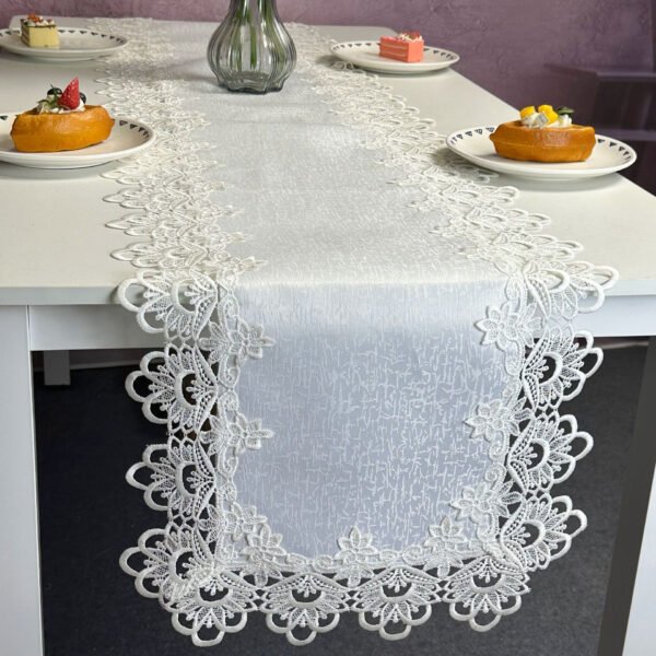 European Cutwork Lace Table Runner