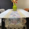 Blue Purple Lace Table Runner