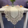 Embroidered Cutwork Fabric Table Runner