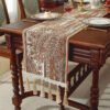 table runner (1) Black Chenille Table Runner