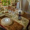 European Jacquard Embroidered Table Runner