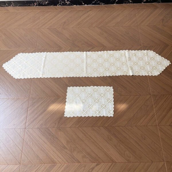 table runner (1) Diamond Embroidered Table Runner