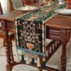 table runner (11) Black Chenille Table Runner