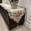 Floral Embroidered Cutwork Table Runner