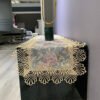 Blue Purple Lace Table Runner