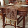 table runner (2) Black Chenille Table Runner