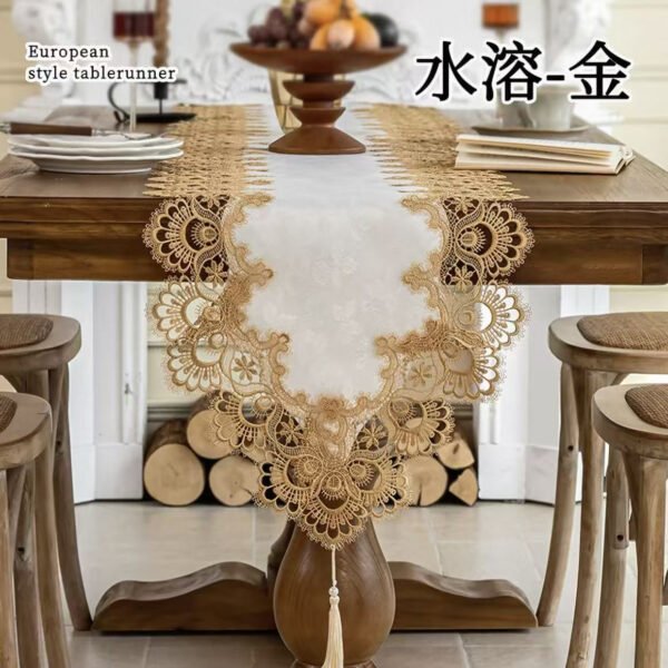 French Vintage Lace Table Runner
