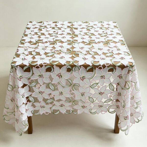 table runner (3) Lily Embroidered Table Runner