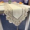 Embroidered Cutwork Fabric Table Runner