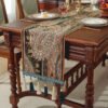 table runner (3) Black Chenille Table Runner