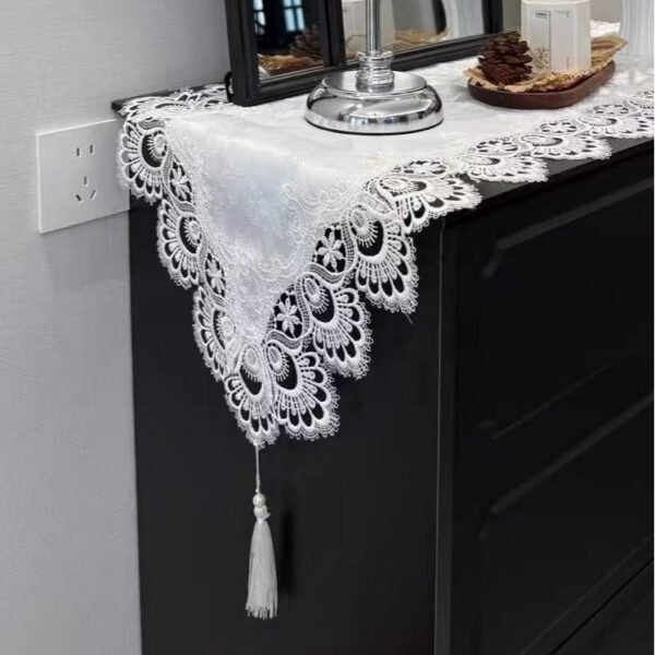 French Vintage Lace Table Runner