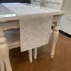 table runner (3) Silver Leaf Embroidered Table Runner