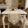 table runner (4) Beige Lace Table Runner