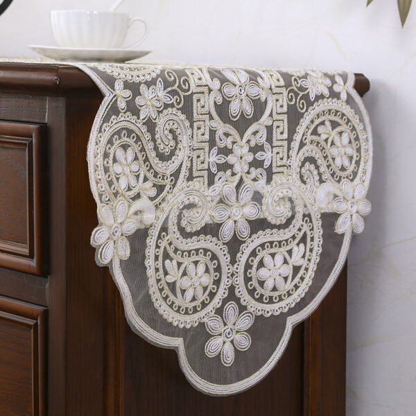 French Vintage Lace Dining Table Runner